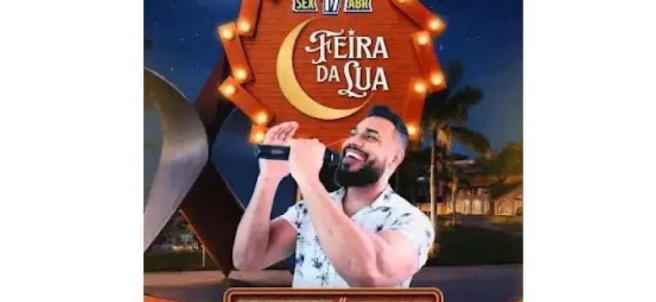 Sextou na Feira da Lua, show de Jhonatan Peniche em Registro-SP