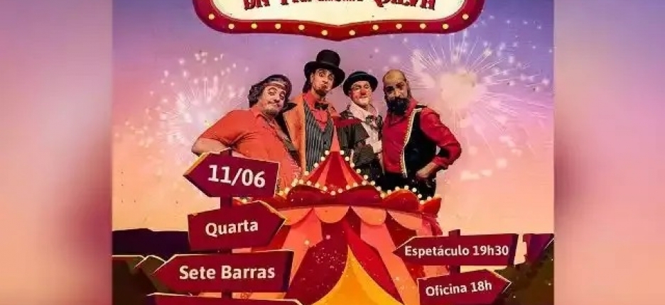 Cia. Santarosa se apresenta em Sete Barras no dia 11-6, na Praa da Matriz