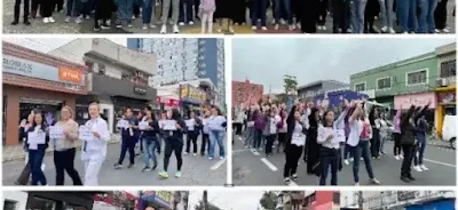 Caminhada Agosto Lils mobiliza Registro-SP pelo fim da violncia contra a Mulher